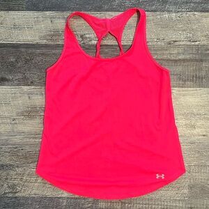 PINK UNDER ARMOUR TANK TOP - WOMEN'S size Medium